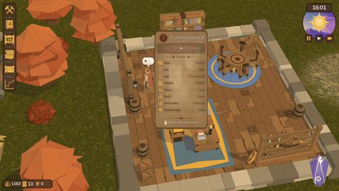 Talking to an adventurer visiting the guild